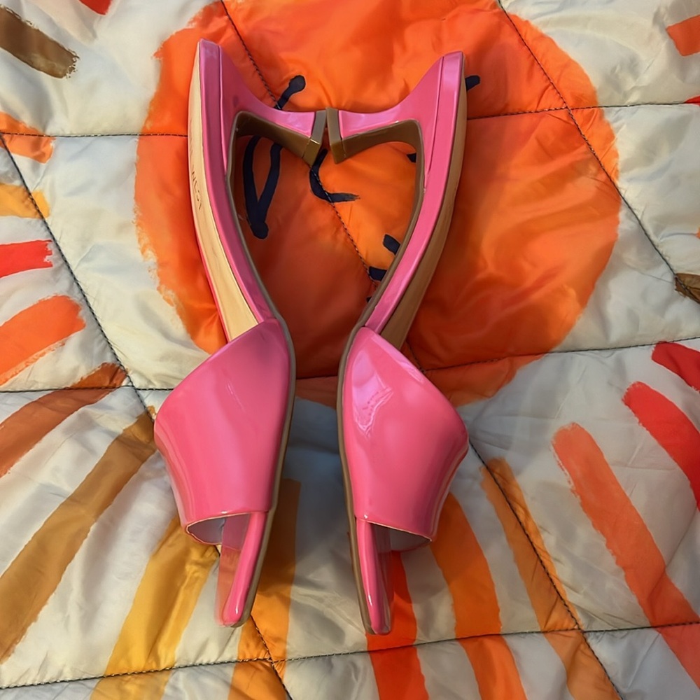 Nine West Barbiecore Mules NWOT - Picture 3 of 7